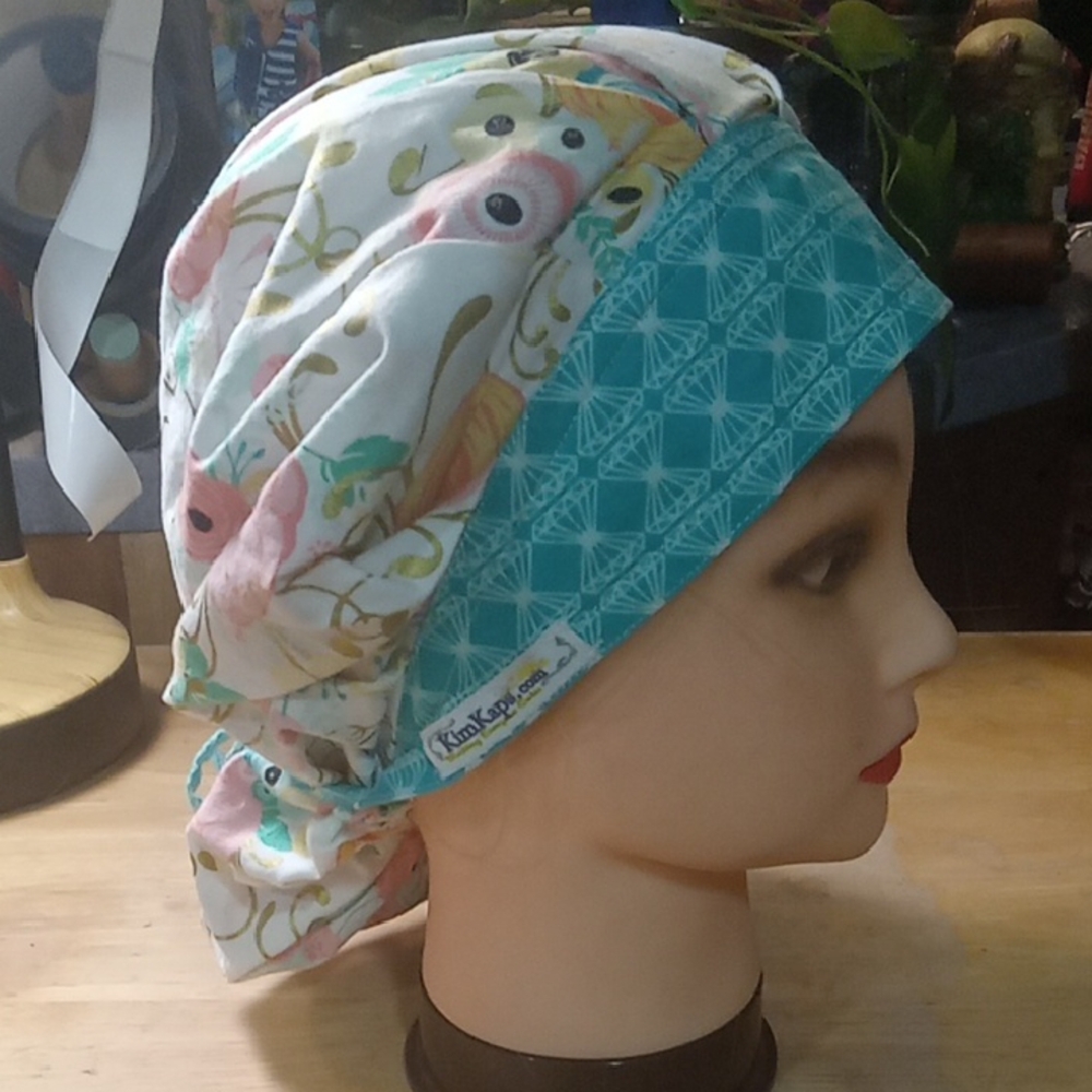 (290) Floral Teal Women's Headwrap